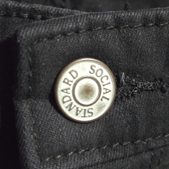 Social Standard by Sanctuary Women's Ankle Skinny Black Camo Denim Jeans Size 10 - Picture 8 of 15